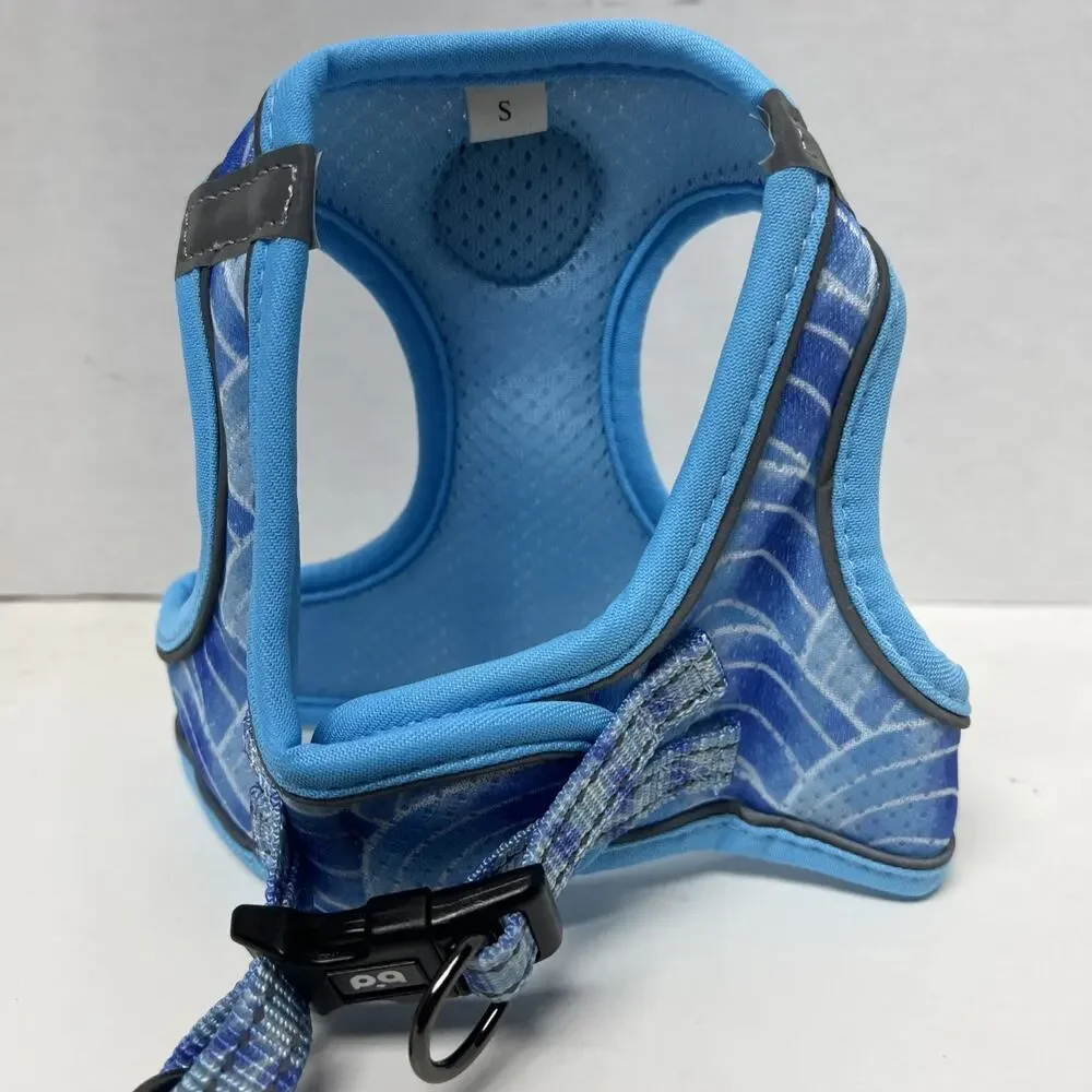 NEW aapets Breathable Mesh Padded Dog No-Choke Harness S- Blue